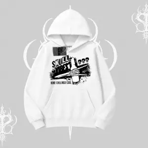 Kapşonlu Sweatshirt Skull Impact Bone Chilling Street Icon