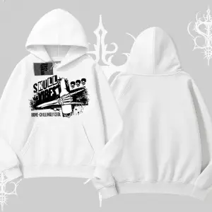 Kapşonlu Sweatshirt Skull Impact Bone Chilling Street Icon