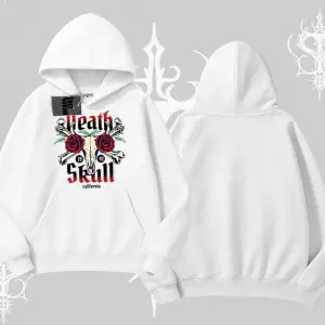 Kapşonlu Sweatshirt Skull & Roses Vintage West Coast Rebellion