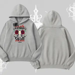 Kapşonlu Sweatshirt Skull & Roses Vintage West Coast Rebellion