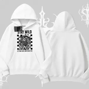 Kapşonlu Sweatshirt Stay Wild Rock Spirit Urban Riot