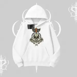 Kapşonlu Sweatshirt Sword Knight Skull Impossible Street Creed