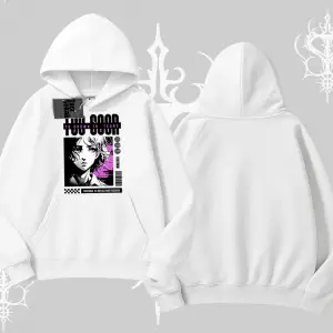 Kapşonlu Sweatshirt Too Good Anime Girl Grafik Baskılı