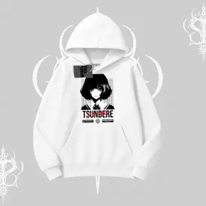 Kapşonlu Sweatshirt Tsundere Anime Japanese Style Baskılı