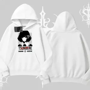Kapşonlu Sweatshirt Tsundere Anime Japanese Style Baskılı