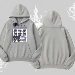 Kapşonlu Sweatshirt Twitch Emotes Cute Girl Anime Expression