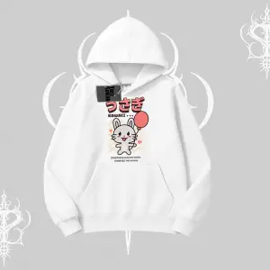 Kapşonlu Sweatshirt Usagi Kawaii Cute Heart Energy