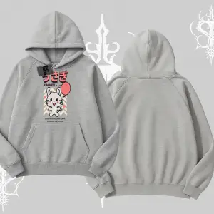 Kapşonlu Sweatshirt Usagi Kawaii Cute Heart Energy