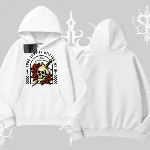 Kapşonlu Sweatshirt Your Love Is Killing Me Dead Romance