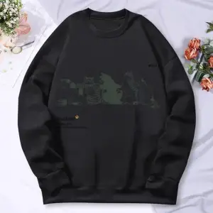 Karikatür Kedi Baskı Kadın Hoody Sonbahar Yumuşak Sıcak Kazak Kore Büyük Boy Kapşonlu Basit T