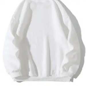 Karikatür & Slogan Grafikli Düşük Omuz Oversize Sweat Beyaz