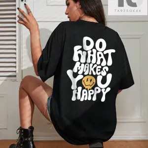 Karikatür & Slogan Grafikli Tişört