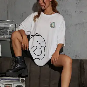 Karikatür ve Grafik tasarım Oversize T-shirt Cartoon/Letter serisi kod140