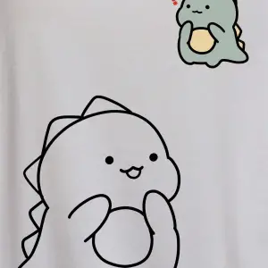 Karikatür ve Grafik tasarım Oversize T-shirt Cartoon/Letter serisi kod140