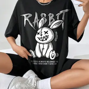 Karikatür ve Grafik tasarım Oversize T-shirt Cartoon/Letter serisi kod34