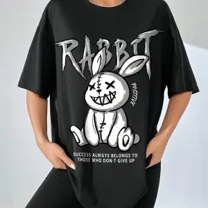 Karikatür ve Grafik tasarım Oversize T-shirt Cartoon/Letter serisi kod34