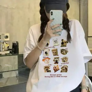 Karikatür ve Grafik tasarım Oversize T-shirt Cartoon/Letter serisi kod367