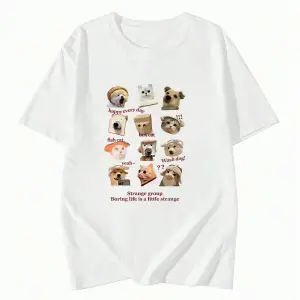 Karikatür ve Grafik tasarım Oversize T-shirt Cartoon/Letter serisi kod367