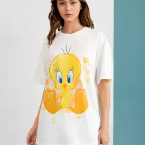 Karikatür ve Grafik tasarım Oversize T-shirt Cartoon/Letter serisi kod393