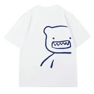 Karikatür ve Grafik tasarım Oversize T-shirt Cartoon/Letter serisi kod512