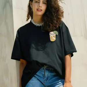 Karikatür ve Grafik tasarım Oversize T-shirt Cartoon/Letter serisi kod544