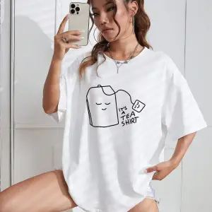 Karikatür ve Grafik tasarım Oversize T-shirt Cartoon/Letter serisi kod563