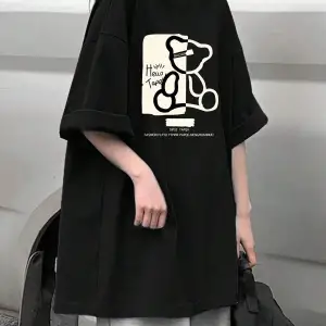 Karikatür ve Grafik tasarım Oversize T-shirt Cartoon/Letter serisi kod584