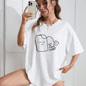 Karikatür ve Grafik tasarım Oversize T-shirt Cartoon/Letter serisi kod599