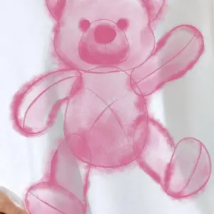 Karikatür ve Grafik tasarım Oversize T-shirt Cartoon/Letter serisi kod759