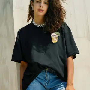 Karikatür ve Grafik tasarım Oversize T-shirt Cartoon/Letter serisi kod828