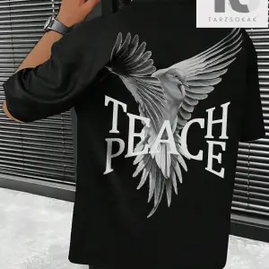 Kartal Desenli Erkek Tişört