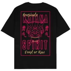 Katana Siyah Oversize Unisex T-shirt