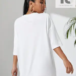 Katı Damla Omuz Tişörtü