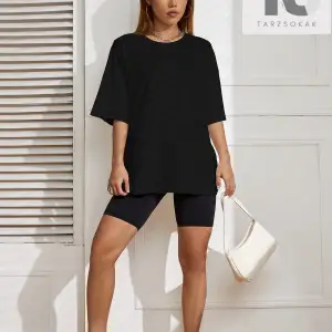 Katı Düşük Omuz Büyük Boy Tişört