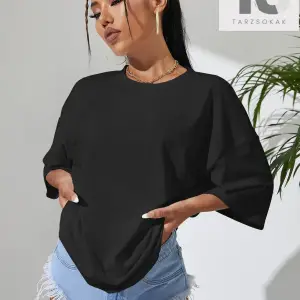 Katı Düşük Omuz Büyük Boy Tişört