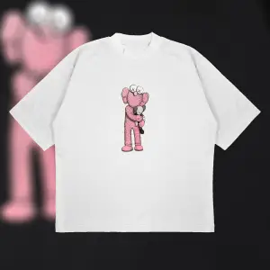 Kaws Bff Pink Unisex Pamuklu Nefes Alan Kalın Kumaşlı