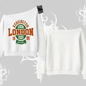 Kayık Yaka Sweatshirt London Denim 1985