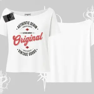 Kayık Yaka Tshirt Authentic Denim Original