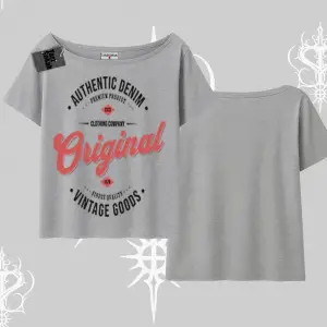 Kayık Yaka Tshirt Authentic Denim Original