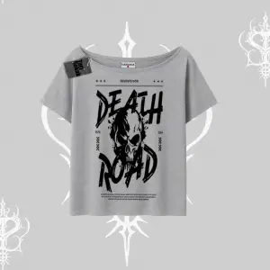 Kayık Yaka Tshirt Death Road Memento Mori Street Manifest