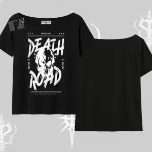 Kayık Yaka Tshirt Death Road Memento Mori Street Manifest