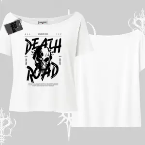 Kayık Yaka Tshirt Death Road Memento Mori Street Manifest