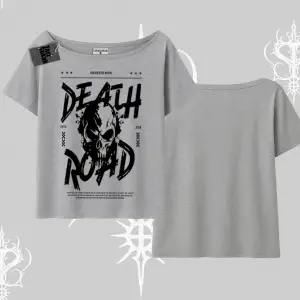 Kayık Yaka Tshirt Death Road Memento Mori Street Manifest