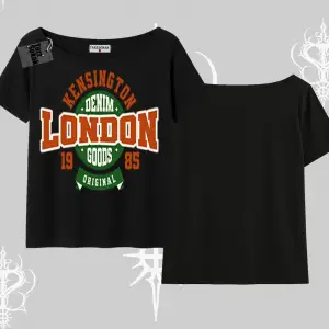 Kayık Yaka Tshirt London Denim 1985
