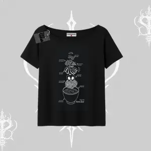 Kayık Yaka Tshirt Noodle Theory Hand Drawn Concept