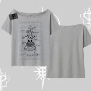 Kayık Yaka Tshirt Noodle Theory Hand Drawn Concept