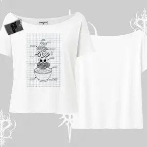 Kayık Yaka Tshirt Noodle Theory Hand Drawn Concept