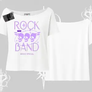 Kayık Yaka Tshirt Rock Band Street Noise Culture