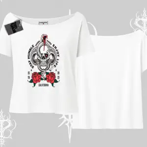 Kayık Yaka Tshirt Stay Humble Work Hard Enjoy Life