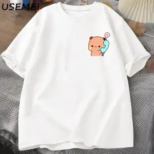 Kedi Çıtır Gıda Meme T-shirt Kadın Erkek Aptal T Shirt Komik Kedi Yeme T-Shirt Pamuk Kısa Kol 2848